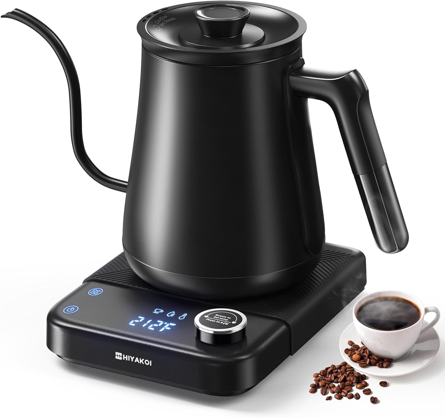 Pour Over Kettle - Gooseneck Electric Kettle with ±1℉ Temperature