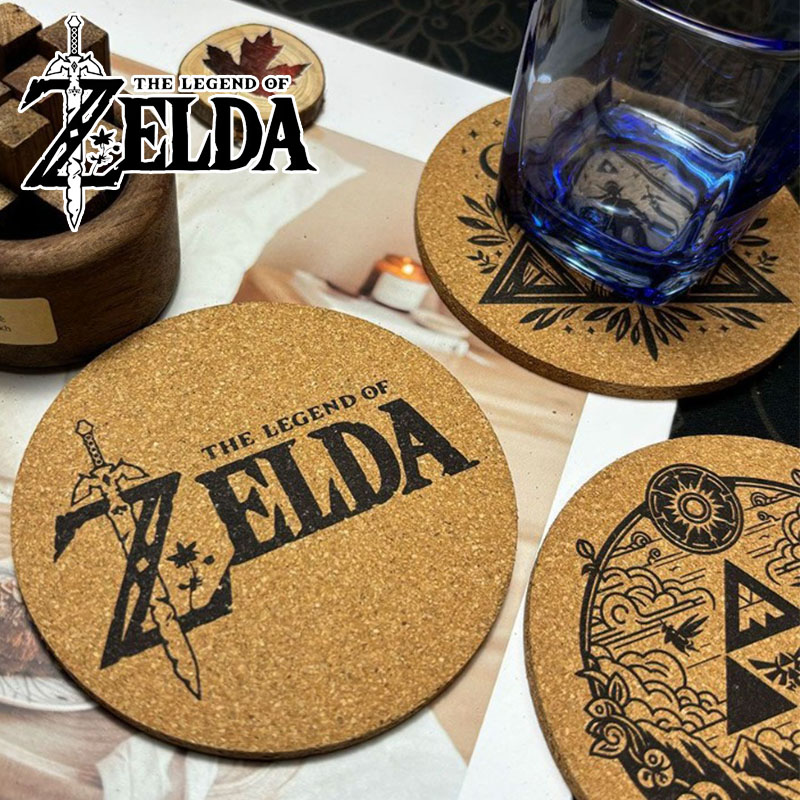 Coffee Y Tea - Zelda Coaster Cartoon Anime Round Wooden