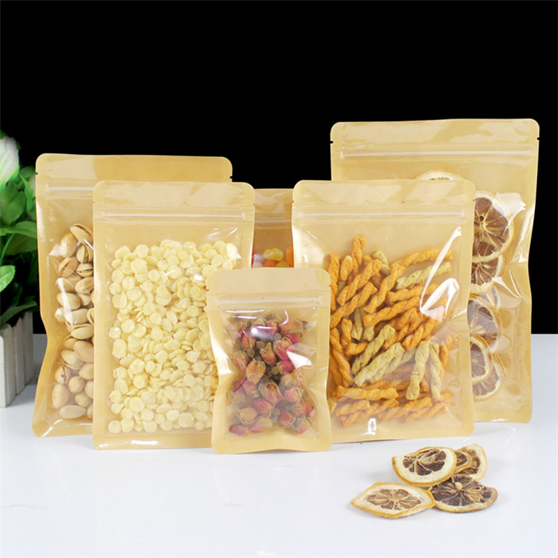 Coffee Tea House - Brown One Side Clear Resealable Plastic