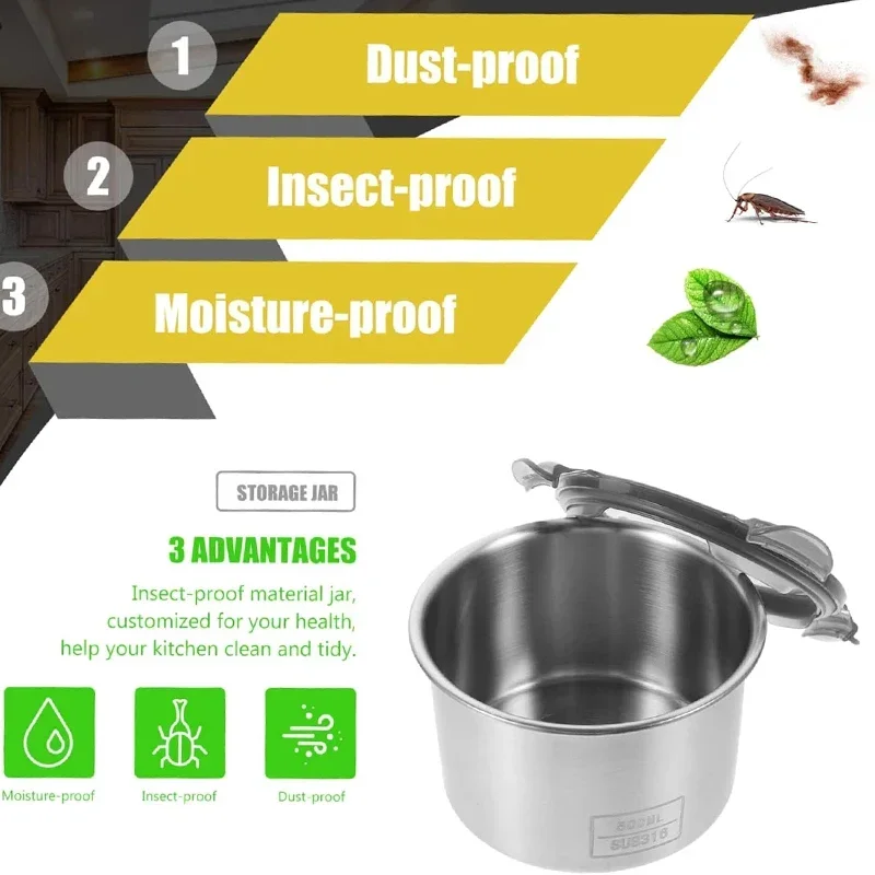 Stainless Steel Food Container - огляд і ціна Coffee Tea Leaf And Bean