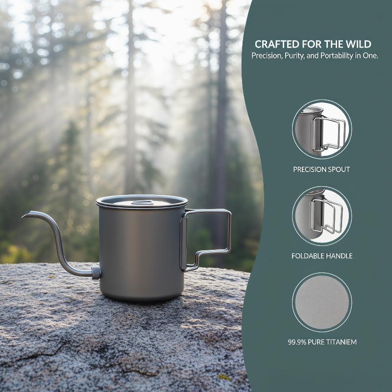 Pure Titanium Gooseneck Pour O - огляд і ціна Pour Over Kettle
