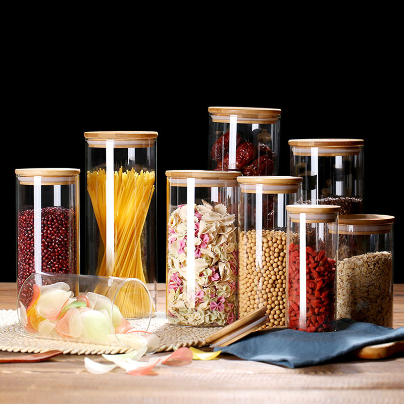 Glass Food Storage Jars with A - огляд і ціна Coffee Tea Leaf And Bean