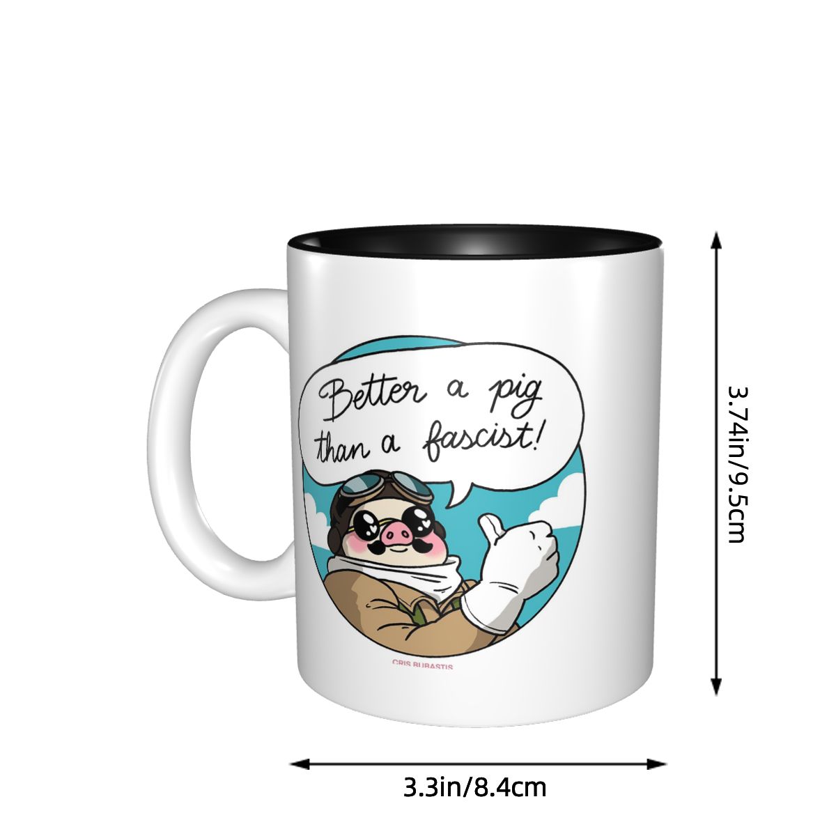 Better A Pig Than A Fascist! M - огляд і ціна Coffee Better Than Tea
