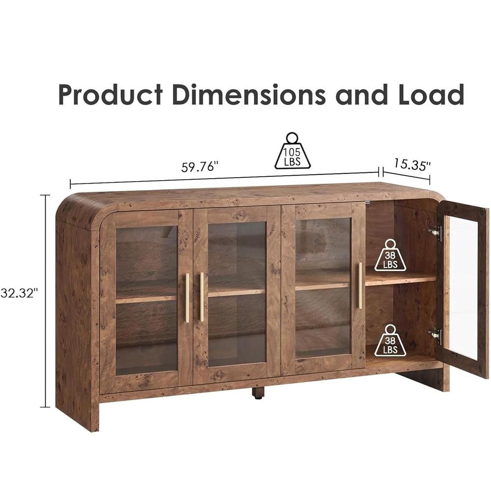 Sideboard Buffet Cabinet with  - огляд і ціна Coffee & Tea Maker Machine