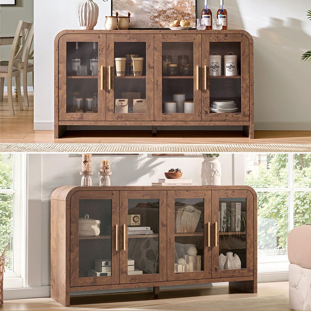 Sideboard Buffet Cabinet with  - огляд і ціна Coffee & Tea Maker Machine