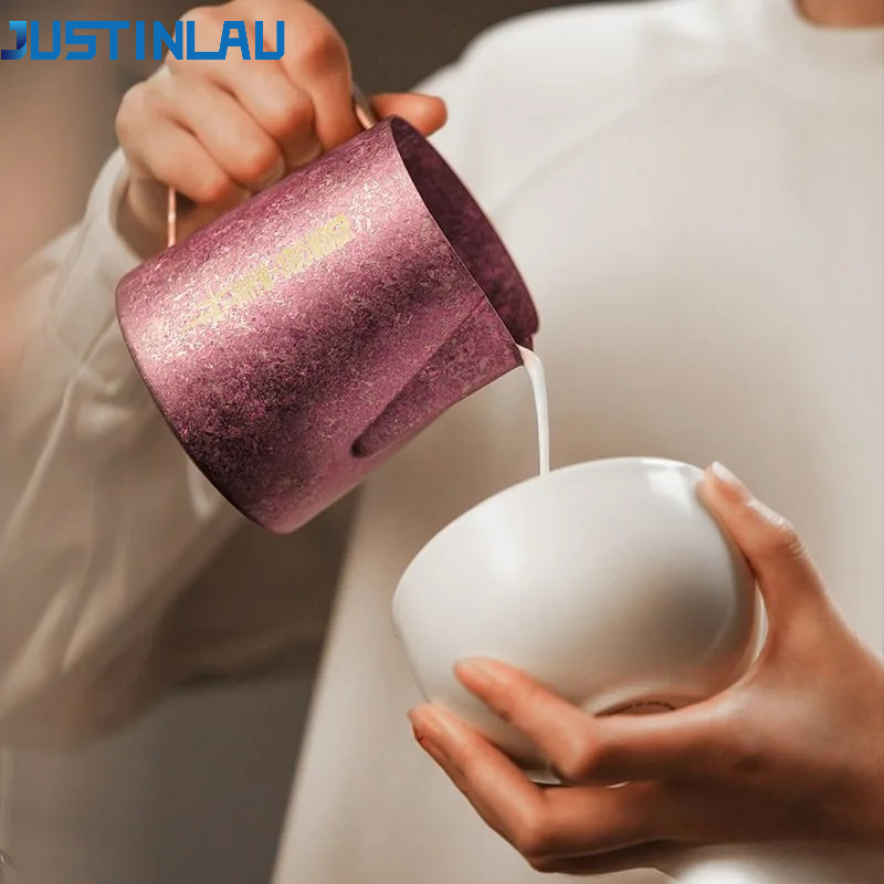 JUSTINLAU 600ml Pure Titanium  - огляд і ціна Barista Milk Jug