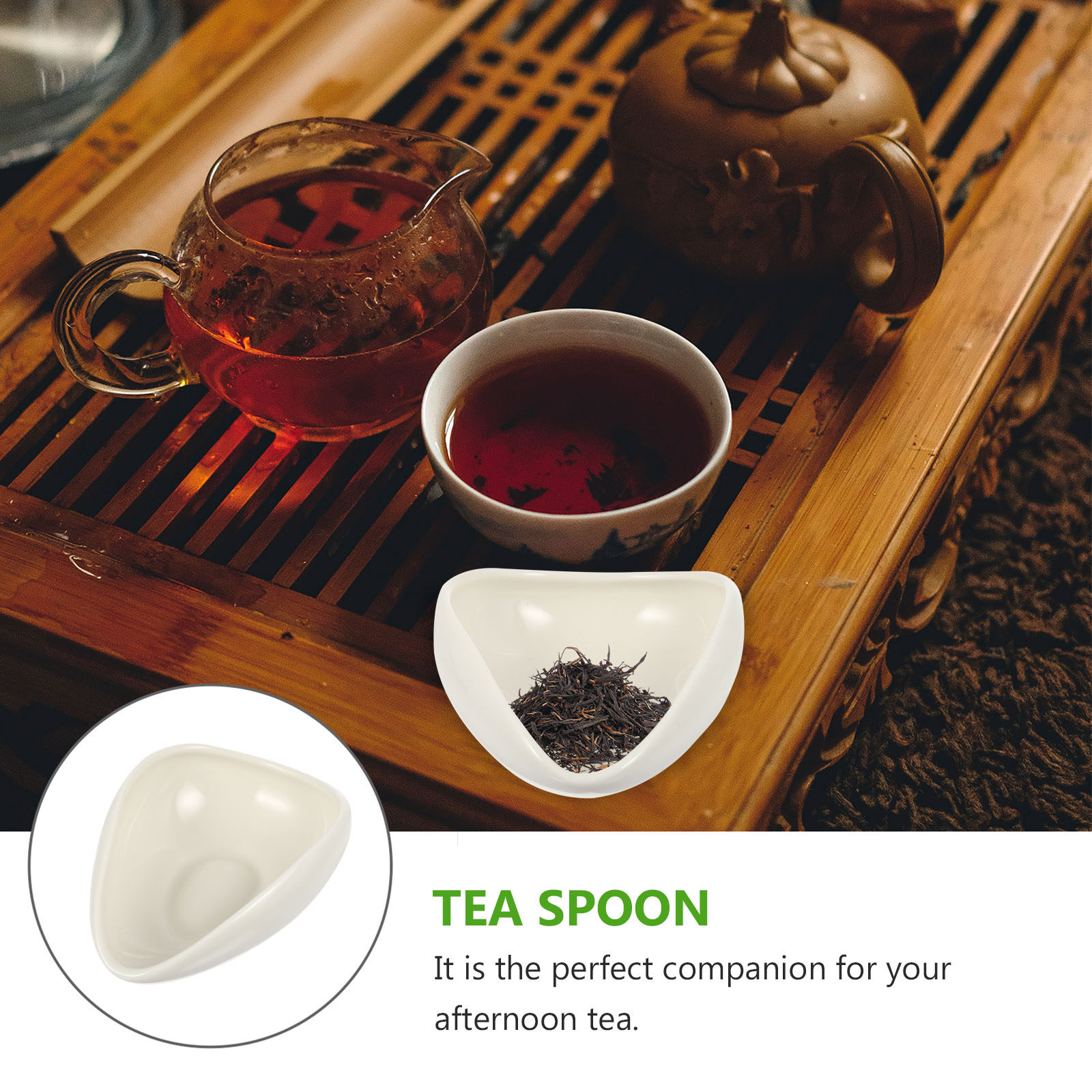 2Pcs Ceramic Tea Scoop for Loo - огляд і ціна Coffee Tea Leaf And Bean