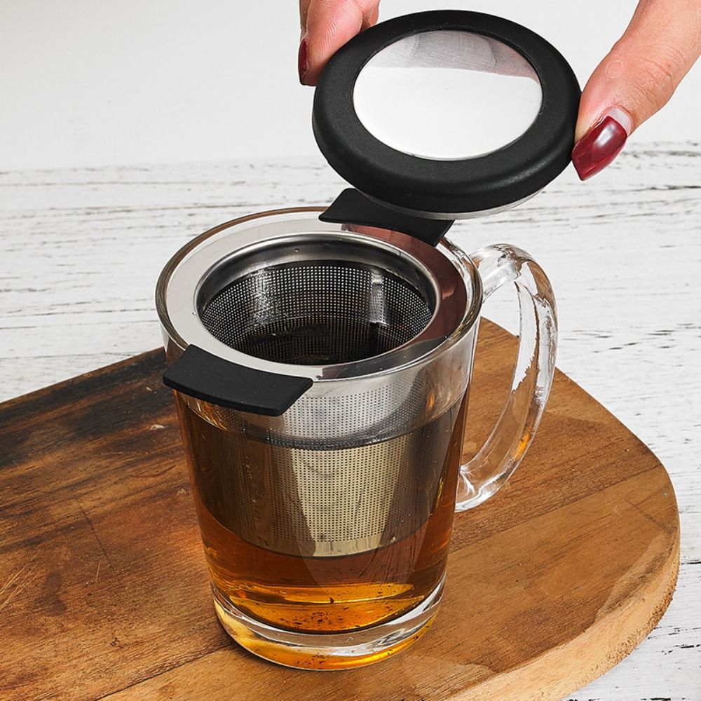 Fine Mesh 1 pcs With Lid Doubl - огляд і ціна Coffee Tea Infuser