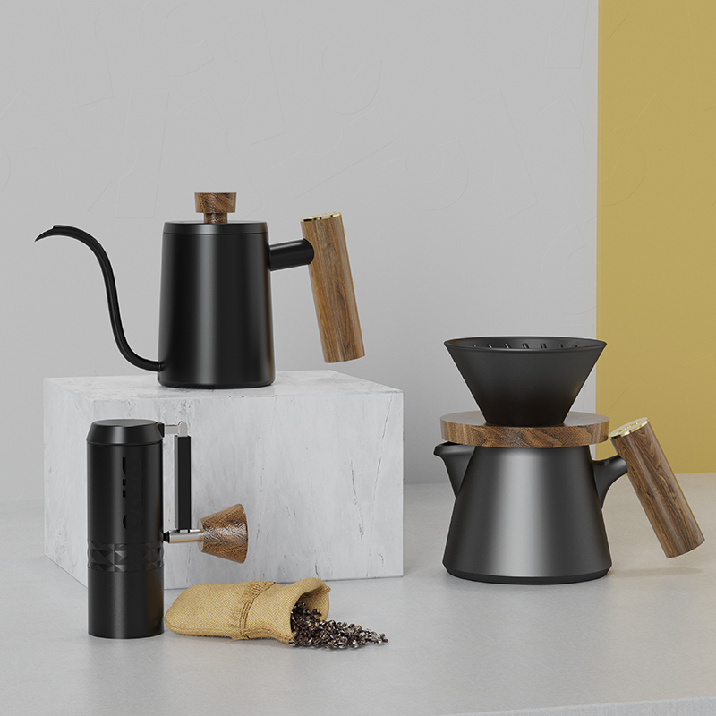 DHPO Luxury Coffee Kit Set wit - огляд і ціна Pour Over Kettle