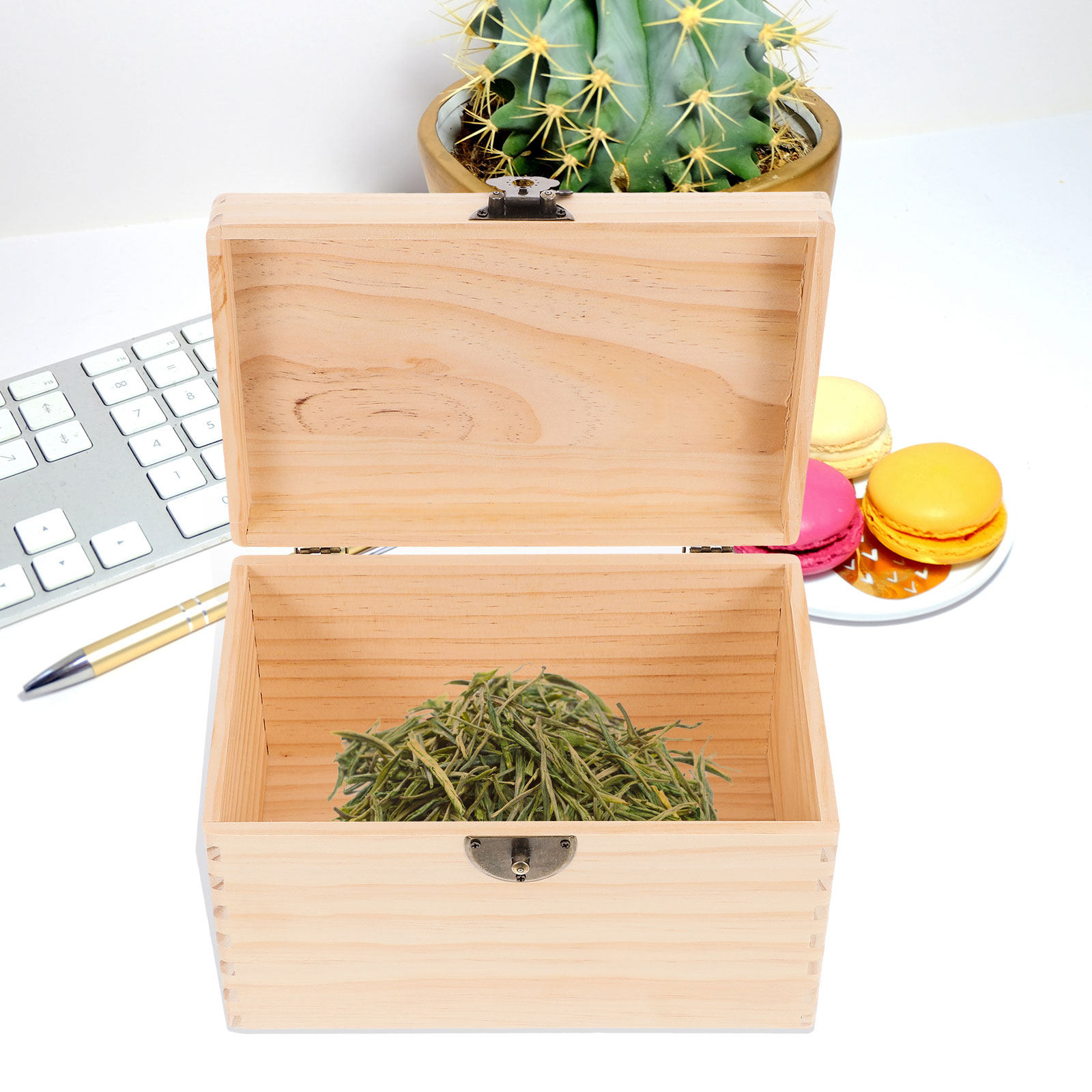 Sturdy Pine Wood Tea Box Stora - огляд і ціна Coffee Tea Leaf And Bean