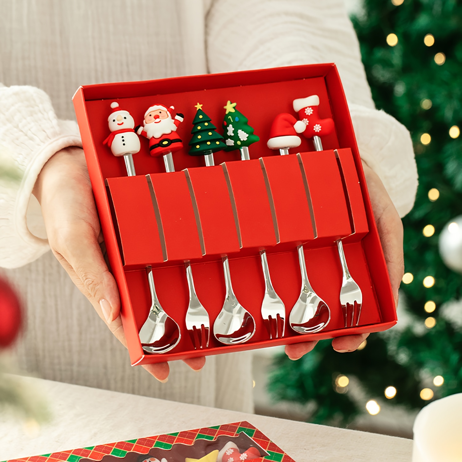 1Set Creative Christmas Fork A - огляд і ціна Coffee Tea House
